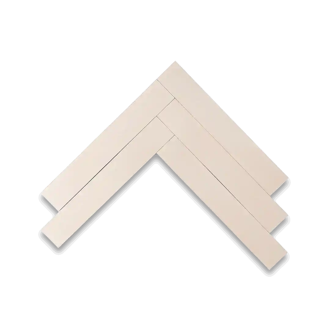 Cream Herringbone