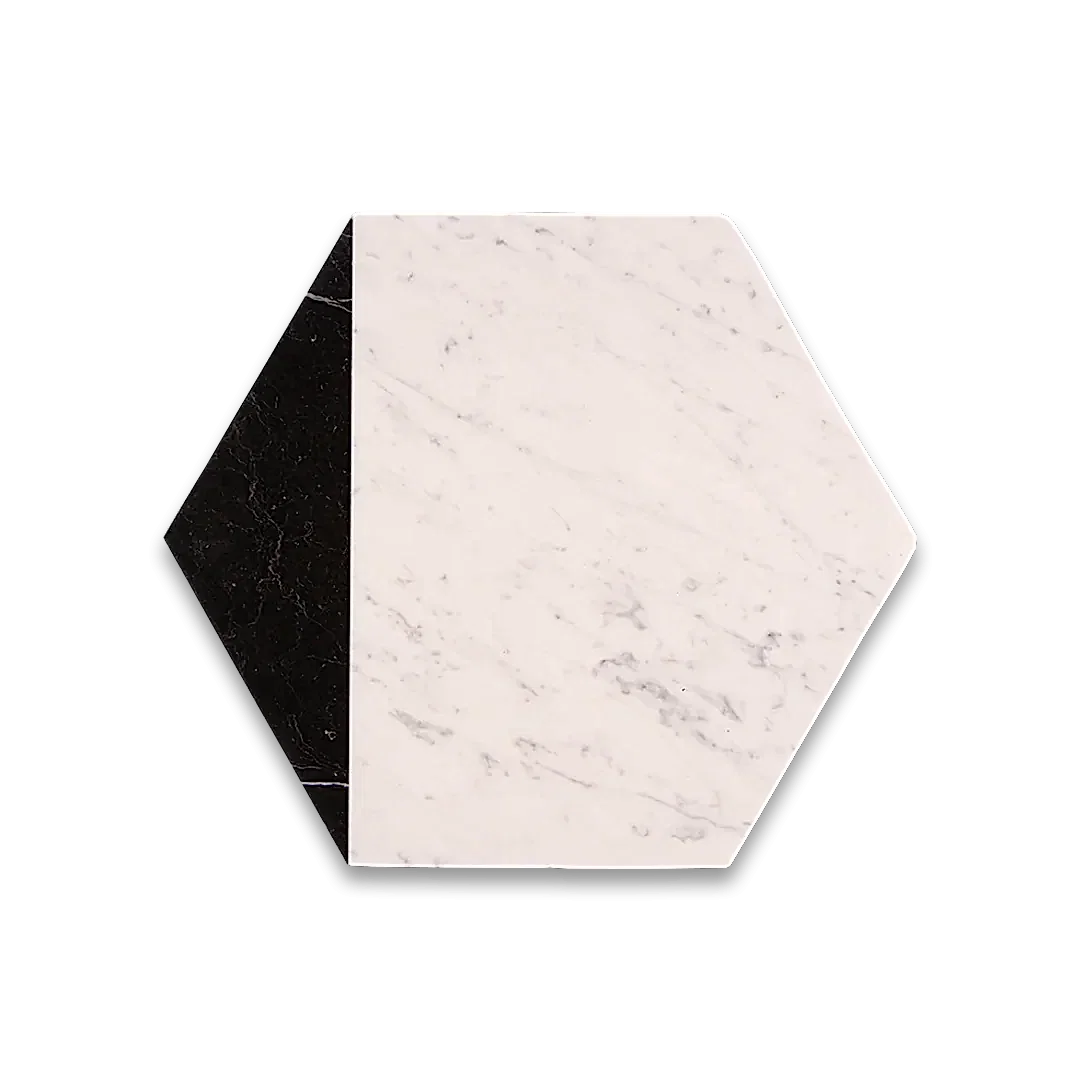 Hex Black Caret Marble