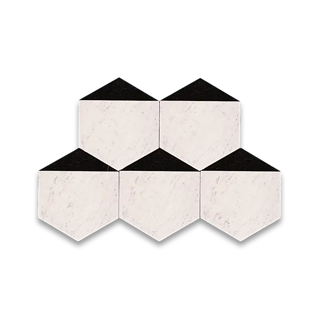 Hex Black Caret Marble